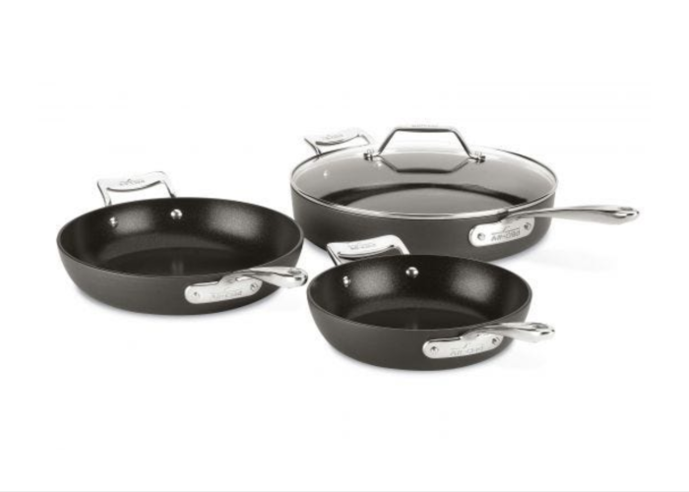 Essentials Nonstick 4-Piece Skillet Set